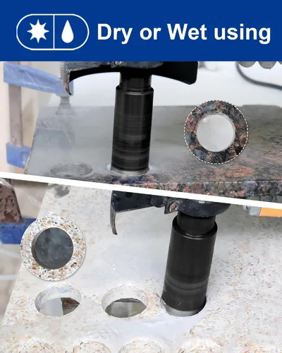 Miniatura 3 de SHDIATOOL - Brocas de núcleo de diamante de diámetro 18mm para piedra dura, hormigón, mármol, granito, ladrillo, soldado con autógena por láser
