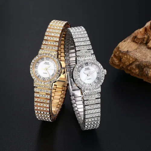 Miniatura 8 de Avaner Reloj de pulsera analógico de cuarzo con diamantes de imitación para hombre con correa de acero inoxidable para disfraz de Halloween