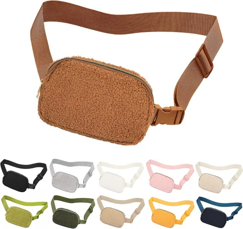 Miniatura 207 de Riñonera cruzada para mujeres y hombres, bolsa para cinturón para senderismo con correa ajustable, riñonera para correr, entrenamiento, deportes