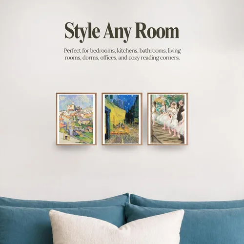 Miniatura 4 de Ink Inc. Pintores maestros impresionistas de Monet Van Gogh Decoración de pared del museo Nenúfares girasoles océano