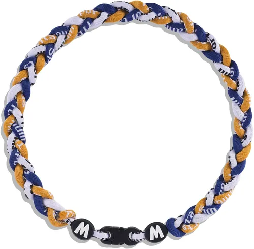 Miniatura 8 de Willtok Collar de béisbol prémium de 18 pulgadas con cuerda trenzada de nailon con diseño Tornado