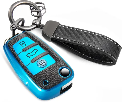 Miniatura 32 de Funda para Llavero Mercedes con Llavero de Cuerda Trenzada de Metal, Funda de Llave Suave Mejorada para Carcasa de Llavero Remoto Inteligente Sin