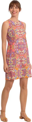 Miniatura 2 de London Times Vestido de satén de algodón para mujer Preppy Bright Happy Vacation Shift