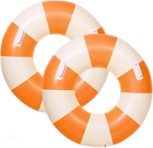 Miniatura 12 de Flotadores inflables de piscina para adultos, flotadores inflables para anillo de natación para adultos, balsa de piscina inflable para verano, Verde