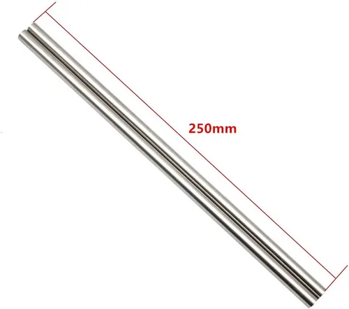 Miniatura 3 de 2 tubos de tubo de metal capilar de acero inoxidable 304 OD x ID, 0.315 x 0.236 in de longitud de 9.843 in