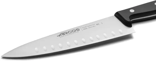 Miniatura 3 de Arcos Cuchillo de chef Granton de acero inoxidable de 8 pulgadas. Cuchillo de cocina para cortar y pelar alimentos pequeños. Mango ergonómico