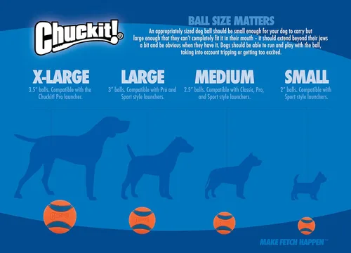 Miniatura 8 de Chuckit! Air Fetch Ball - Juguete para perro, mediano (2.5 pulgadas de diámetro), para perros de 20 a 60 libras, paquete de 2