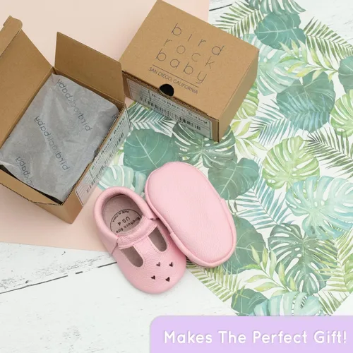 Miniatura 5 de BirdRock Baby Mary Jane - Mocasines para bebé de piel auténtica con suela suave para recién nacidos, bebés, infantes y niños pequeños.