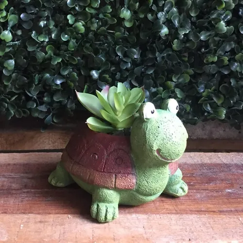 Miniatura 4 de awcnilacav Molde de silicona para maceta de tortuga para suculentas, de resina, para plantas, animales, maceta, figuritas de jardín, decoración al