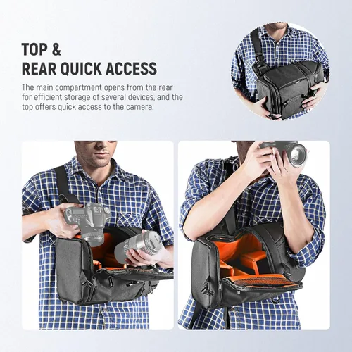 Miniatura 6 de Neewer Mochila profesional para cámara Nikon Canon, Sony y otras cámaras y lentes DSLR, trípode, otros accesorios, bolsa duradera impermeable