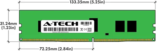 Miniatura 7 de A-Tech 4GB DDR4 2133MHz PC4-17000 ECC RDIMM 1Rx8 Single Rank 1.2V ECC Registered DIMM de 288 pines Módulo de actualización de memoria RAM