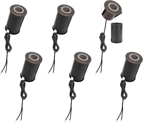 LUMENGY Luz LED para pavimentadora y cubierta con efecto de luz de anillo patentado, 1 W, 12 V de bajo voltaje, IP67 impermeable, para cubiertas,