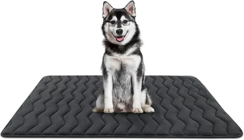 Miniatura 23 de Bubble bear - Tapete para jaula de perro ultra suave, lavable y antideslizante para perros pequeños, medianos y grandes, de color oscuro