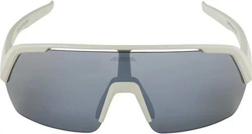 Miniatura 2 de ALPINA Gafas de ciclismo espejadas, hidrofóbicas y antivaho para hombres y mujeres, 100% protección UV, TURBO HR Gris frío mate