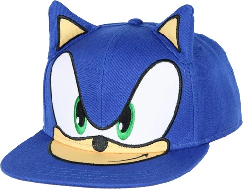 Miniatura 4 de Bioworld Sonic The Eedgehog Hat Bordado 3D Character Face and Earars Snapback Gorra