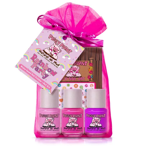 Miniatura 9 de Piggy Paint 4 Esmaltes Neón Set de Caja (¡Bonificación: ¡Resplandor Blacklight!)