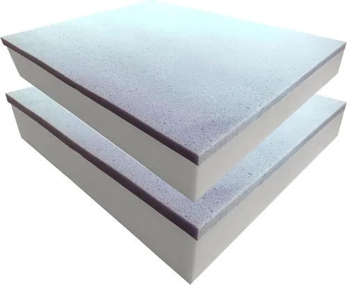 Miniatura 11 de Foamma Paquete de 6 almohadillas de espuma para tapicería de alta densidad de 2 x 20 x 20 pulgadas, repuesto de cojín de sofá, espuma de silla