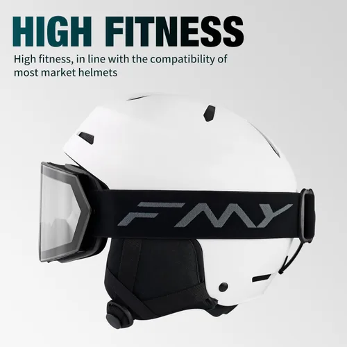 Miniatura 7 de FMY - Gafas de esquí para hombres, mujeres y jóvenes - Gafas de snowboard y esquí con protección antivaho UV400 para adultos