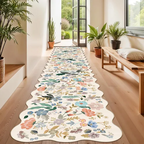 Miniatura 94 de Alfombra lavable para pasillo - 2x7 alfombras de cocina, alfombra para entrada, alfombra vintage, suave, alfombra antideslizante para piso, alfombra
