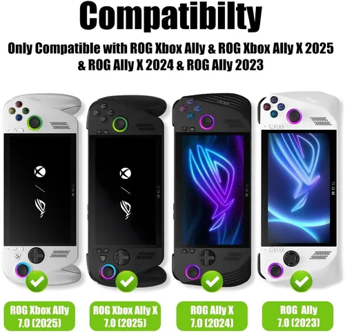Miniatura 2 de Paquete de 2 protectores de pantalla de vidrio templado para ASUS ROG Xbox Ally X y ROG Xbox Ally 2025 y ROG Ally X 2024, accesorios de 7 pulgadas