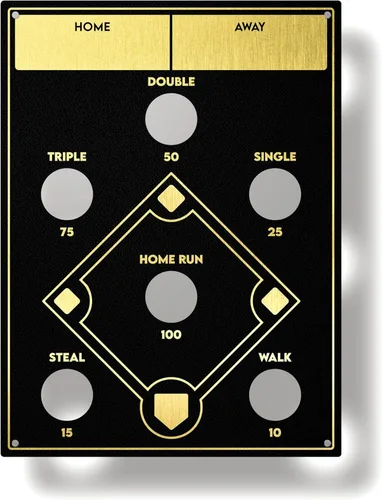 Juego de lanzamiento de sacos de frijoles de béisbol, montado en la pared, juego de béisbol de interior para decoración de sala de juegos o