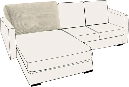 Miniatura 78 de UNBBRRL Fundas de cojín de asiento para sofá, elásticas, funda de cojín individual para sofá, fundas de cojín para sofá, fundas de héroe protegen