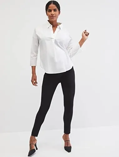 Miniatura 2 de Pantalón de maternidad cómodo súper elástico sobre el vientre ajustado casual para el trabajo Xs-3X