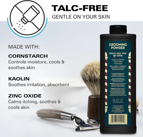 Miniatura 2 de Bump Patrol Barber Pro Grooming Powder - Polvo para cabello y cuerpo sin talco para hombres, protege contra el sudor, el olor y las rozaduras