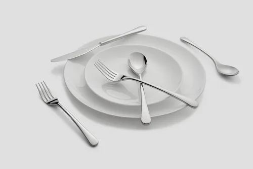 Miniatura 3 de Cambridge Silversmiths Xyla Mirror - Juego de cubiertos de 20 piezas, servicio para 4 Espejo plateado