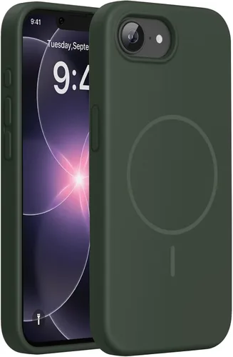 Miniatura 226 de Miracase Funda diseñada para iPhone 13, con protector de pantalla de vidrio templado, forro de microfibra suave antiarañazos, funda de goma