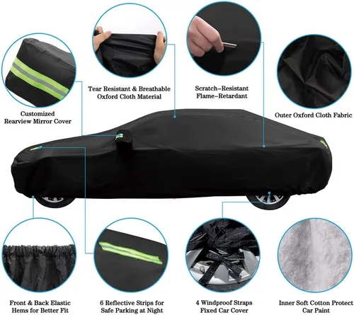 Miniatura 3 de Funda para coche impermeable Abdeck para todo clima, compatible con BMW Serie 3 M3 2004-2025 Sedán y Serie 4 M4 2013-2025 Gran Coupé Convertible