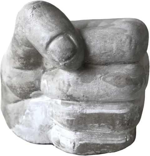 Miniatura 7 de Molde de silicona de cemento en forma de maceta en forma de mano, molde de maceta suculenta de arcilla de hormigón, molde de almacenamiento