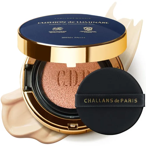 Miniatura 11 de [CHALLANS DE PARIS] CUSHION de LUMINÁRE EX – 23 Beige Medio Base de Maquillaje en Cojín de Brillo Radiante, Cobertura Completa, Uso Duradero, 23