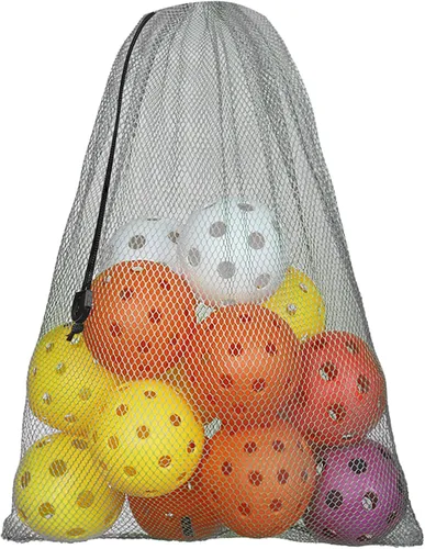 Miniatura 86 de GSE Games & Sports Expert Bolsa de malla con cordón para béisbol, pelotas de pickleball, pelotas de golf, gimnasio, equipo de natación, lavandería