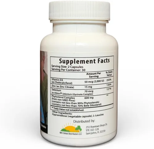Miniatura 6 de 1 paquete de Prostate Miracle® Advanced Formula: con 600 mg de beta sitoserol al 80%, derivado de pino (sin soja, sin OGM)