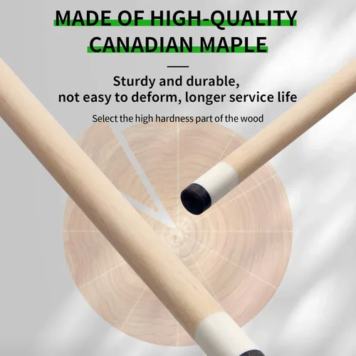 Miniatura 2 de Kmise Pool Cue Stick Set,4 Colors Canadian Maple Cue,Pool Sticks for Adults,Tacos de Billar 18 19 20 21oz for Beginner Verde (1 pieza)