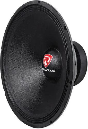 Miniatura 2 de Rockville RVW1800P4 1800W 18 pulgadas 4-Ohm Raw DJ Subwoofer, 900W RMS, bobina de voz CCAW de 3 pulgadas de 4 capas, cono reforzado con Kevlar, imán