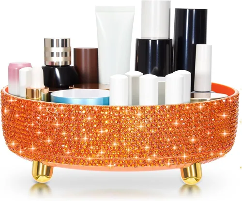 Miniatura 8 de Honeydak Organizador de maquillaje de perfume negro brillante para el Día de la Madre, regalos para el Día de la Enfermería para mujeres