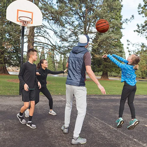 Miniatura 7 de Baloncesto para niños y jóvenes, tamaño 4/5 (25.5/27.5 pulgadas), baloncesto de goma de alta calidad para niños y niñas, juegos de piscina