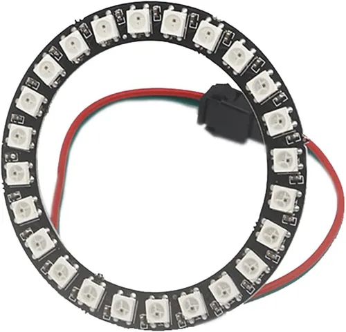 Miniatura 8 de WS2812 8 LED Pixel Ring Black PCB direccionable LED módulos 2812 IC RGB a todo color redondo llevado círculo DC5V