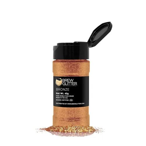 Miniatura 104 de Brillo de cerveza rosa comestible para bebidas, cócteles, cerveza, purpurina y bebidas Certificado Kosher y Halal 100% comestible y de grado