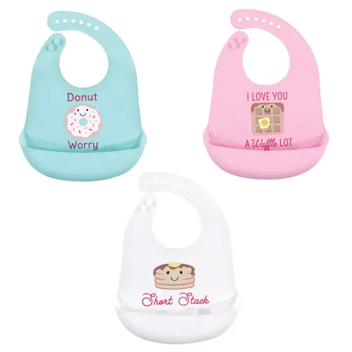 Miniatura 29 de Baberos Hudson Baby de silicona unisex para bebé Mariscos