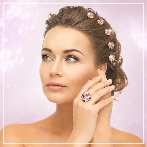 Miniatura 5 de WILLBOND Juego de 60 tornados de cristal de diamantes de imitación en espiral para bodas, novias, bailes, fiestas y ocasiones importantes con Champán