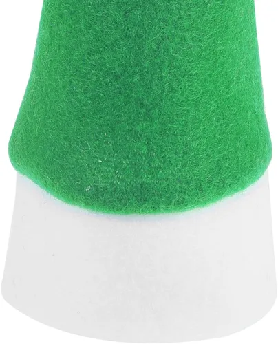 Miniatura 8 de Angoily 10 piezas de mini sombreros de Papá Noel de Navidad, soportes para cubiertos con bolsillos, tapas de botellas de vino, tapas de piruleta