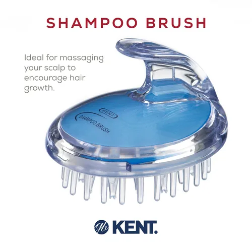Miniatura 3 de Kent SH1 - Champú / acondicionador de 3 1/2 pulgadas, masaje del cuero cabelludo y cepillo para el crecimiento del cabello, 42 cerdas de goma suave