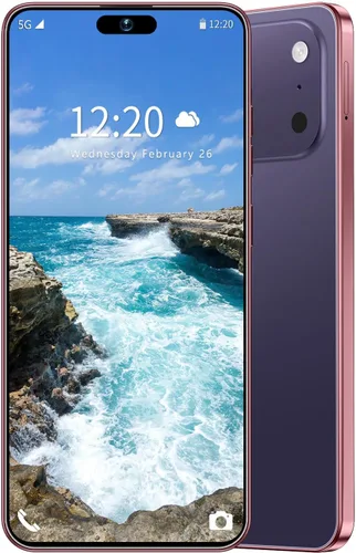 Miniatura 12 de Teléfono celular desbloqueado PMAX de 12 GB+512 GB, pantalla HD de 6.99 pulgadas, teléfonos Android 15 5G, batería 7000 mAh desbloqueado el Púrpura