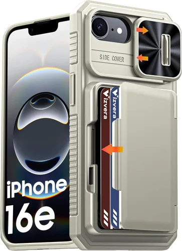 Miniatura 22 de Vizvera para iPhone 16 Pro Max Funda tipo cartera RFID [Soporte para tarjetas][Control de cámara][Cubierta de cámara] Funda protectora de silicona