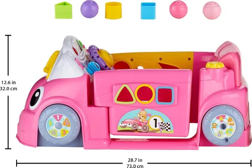 Miniatura 5 de Laugh & Learn Etapas de Smart Crawl Azul alrededor coche, Auto Smart Stages, rosa, Rosado