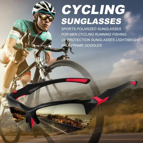 Miniatura 6 de Paquete de 4 lentes de sol deportivos polarizados para mujeres y hombres, protección UV, para correr, ciclismo, pesca, al aire libre