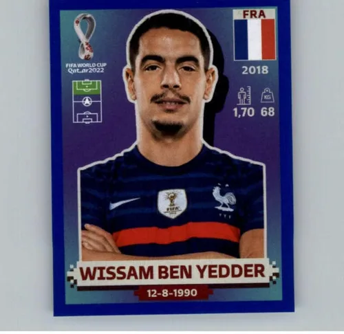 Calcomanías de Qatar de la Copa Mundial Panini 2022, color azul, #FWC17, calcomanía oficial del álbum para interiores del estadio Lusail (2 x 2.5